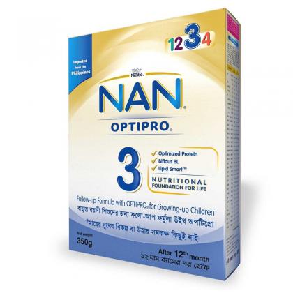 নেসলে NAN-3 OPTIPRO মিল্ক পাউডার 350G-(5% VAT INCLUDED ON PRICE)-2200664