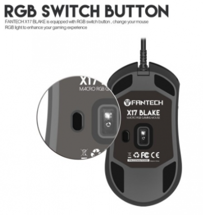FANTECH X17 Blake Pro Macro RGB Gaming Mouse