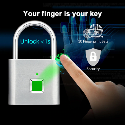Fingerprint Smart Portable Door Padlock