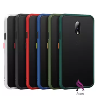 For OnePlus 6T / (1+ 6T) / Oneplus 7 / (1+7) Luxurious Translucent Smoky Matte Anti-Fall and Shockproof Back Cover Case