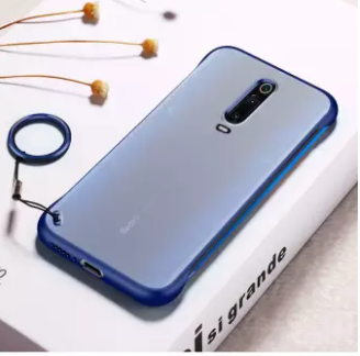 For Xiaomi Poco X2 Slim Translucent Matte (Frameless Case) Texture Design Hard PC Back Cover Shock Bumper Corners with Free Ring