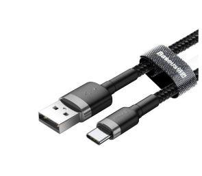 Baseus cafule Cable USB For Type-C 3A 1M (CATKLF-BG1) - Gray+Black