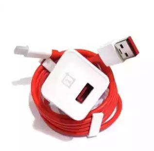 Dash Charger with Type C Cable for Oneplus – White and Red
