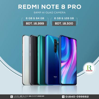 Redmi Note 8 pro 6/64gb China price in bangladesh
