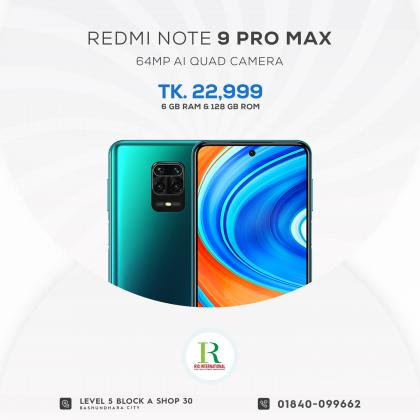 Redmi Note 9 Pro Max 6/128GB price in bangladesh