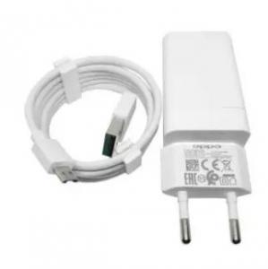 Fast Charger with USB Cable - White