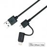 2 in 1 Micro USB & 8pin Charge & Sync Cable for i phone,i pod,i pad