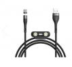 Baseus Zinc Magnetic Safe Fast Charging Data Cable USB to M+L+C 5A 1m (CA1T3-BG1) - Black