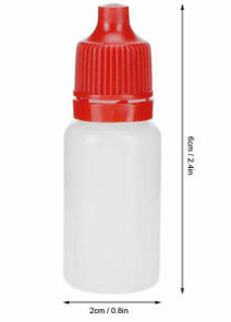 500Pcs 10ml Eye Dropper Bottles Plastic Empty Squeezable Liquid Drops Container
