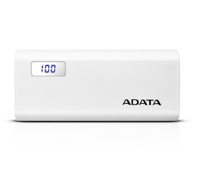 ADATA 12500mAh Lithium-Ion Power Bank P12500D-White