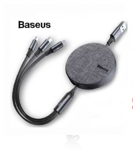 Baseus Fabric 3 in 1 USB Flexible Cable Price in Bangladesh