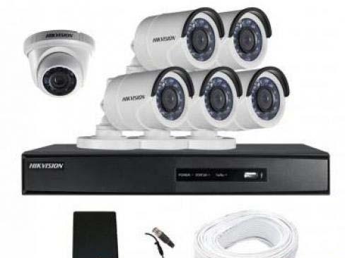 CCTV Package Hikvision 8CH DVR 6Pcs Night Vision Camera