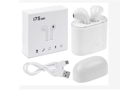 i7s TWS Bluetooth Stereo In-Ear Earphone with Charging Box