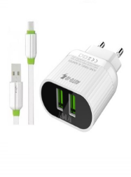 iPhone Fast Charger Dual A202 with Data Cable Price Bangladesh