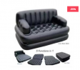 5 in 1 Inflatable Bestway Velvet Sofa Air Bed Couch Sofa Cum Bed.