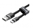 Baseus CATKLF-BG1 Cafule USB Data Cable For Type-C 1M - Gray & Black