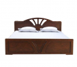 Oak Veneer Processed Wood Double Bed MF-W-BDH-003.