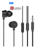 UiiSii HM-13 Half In-Ear Metal Bass Music Earphone Wired Headphones