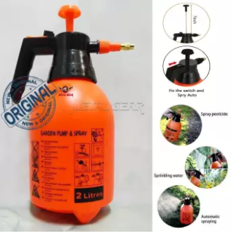 2L Bottle Water Sprayer, Pump Pressure Handheld Garden Spray Chemical/Water, Washing Car / Motor Bikes