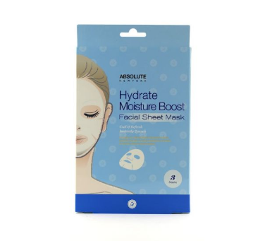 Absolute New York Hydrate Moisture Boost Facial Sheet Mask - AFSM14