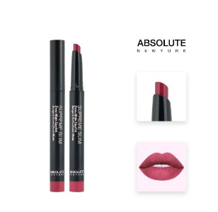 Absolute New York Supreme Slim Demi Matte Lipstick - English Rose - MLSS53 - 1.3gm