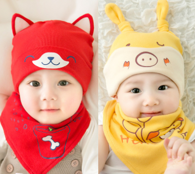 Baby hat autumn and winter infant baby Korean version of cotton newborn tap newborn 0 to March cute super cute