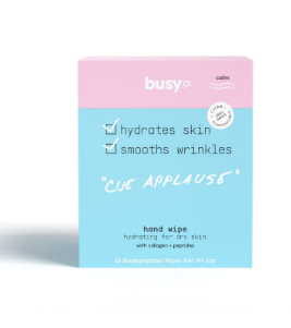 Busy Co. | Hand Wipes | Hand Cleaning Wipes | Showerless Cleaning | Plant-Based, Aluminum-Free, Natural | All Skin Types | Vegan | Cruelty-Free | Para
