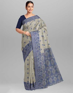 Cotton Jolchap Handwork Jamdani Design Saree with Blouse Piece - SRH240