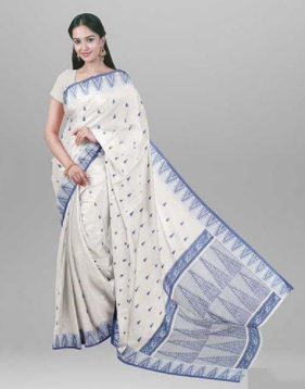 Cotton Sharja Saree with Blouse Piece - SRH21
