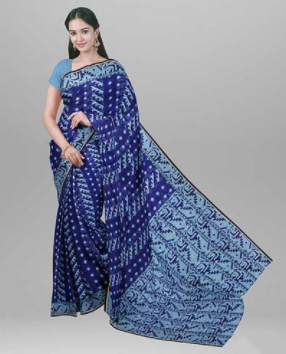 Dumurful Jamdani Design Half Silk Tangail Saree - SHV52