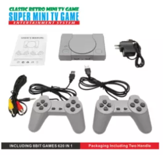 Mini Video Game Console Built in 8-bit PS1 Home 620 Entertainment games Retro Double Battle TV Game Console