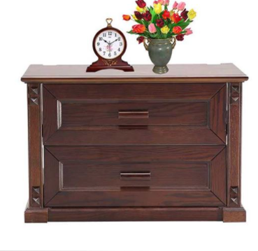 Oak Veneer Processed Wood Bed Side Table MF-W-BCH-003