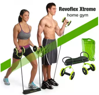 Revoflex Xtreme Rally Multifunction Pull Rope Wheeled Health Abdominal Muscle Training Home Fitness Equipment