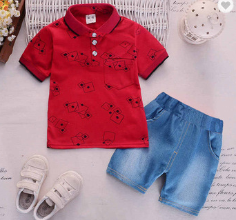 S Sets Clothes Clothing Fashion Baby Boy Children Kids Bear Street Cotton Oem Style Pattern Wear