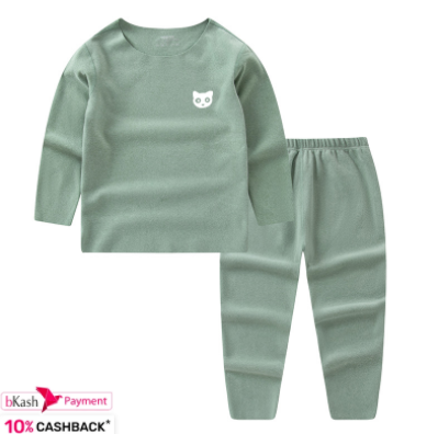 Seamless children's thermal underwear for boys and girls autumn and winter bottoming shirts for boys in autumn