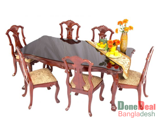 Six Seated Dining Table 6017 WF MG