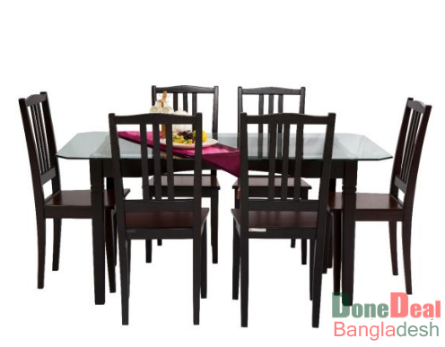 Six Seated Dining Table 6054 WF WN