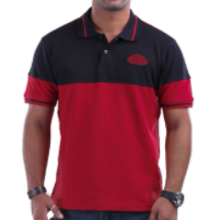 Winner Men's Polo Shirt Red And Black