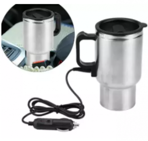 12V 450ml Car Hot Kettle Thermal Travel Cup Coffee Heated Mug Water Heater Maker- Hot kettle
