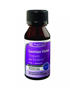 De La Cruz 1% Gentian Violet First Aid Antiseptic Liquid, Unisex, 1 Fluid Ounce (Pack of 1)