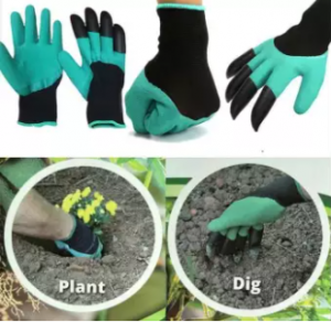 Gardening Washable Gloves with 4 ABS Plastic Claws Easier And Safer To Finish Your Planting Work Men