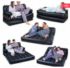 5 in 1 Inflatable Bestway Velvet Sofa Air Bed Couch Sofa Cum Bed