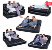 5 in 1 Inflatable Bestway Velvet Sofa Air Bed Couch Sofa Cum Bed
