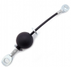 Adjustable PVC Coated Stainless Steel Gym Cable With Nylon Ball And Terminal