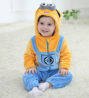 Baby Romper Yellow Minions Bebe Infant Clothing