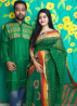 Bijoy Dibosh Couple Set Punjabi & Saree - OF011