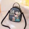 Cartoon Pattern Women PU Leather Small Handbags Casual Fashion Designer Ladies Phone Bag Shoulder Gi