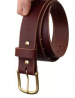 Chocolate Leather Formal Belt For Men