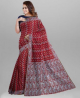 Dumurful Jamdani Design Half Silk Saree - SHV49