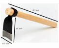 Garden Small Hoe Spade with Wooden Handle Agricultural Tool
